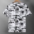 thumbnail image 3 of Havenx Men's Athletic T-Shirt Camo Short Sleeve Shirts Crew Neck Rapid Dry Tee Shirt Moisture-Wicking Sports Fitness Cooling Fishing Workout Gym Tee,White 2XL, 3 of 4