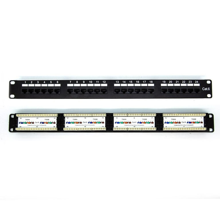 ACCL Cat.6 110 Type Patch Panel 24Port Rackmount, 3 Pack