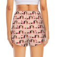 thumbnail image 2 of Lsque Dachshund Couple Printed Women's Running Shorts with Liner Pockets,Elastic Quick Dry Workout Athletic Gym Yoga Shorts,Womens High Waist Shorts-Large, 2 of 9