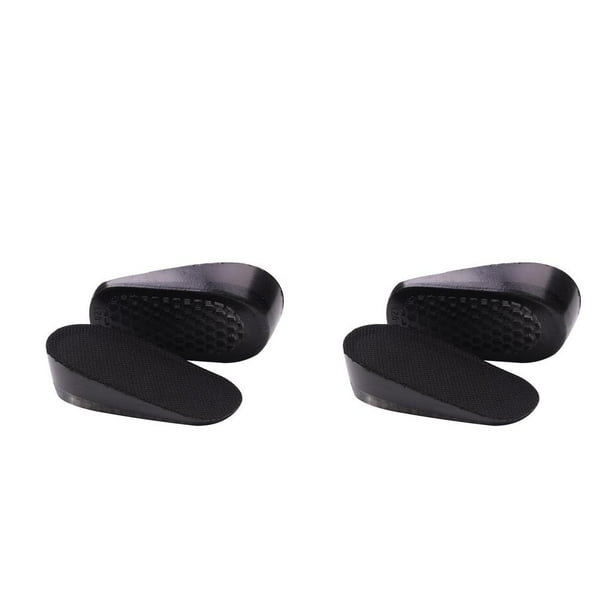 X-Tpark 1 Par De Plantillas De Gel De Silicona Suave Para Espolones De Talón, Dolor De Pies, Masajeador De Pies, Cuidado De Medio Talón, Almohadilla De Plantilla Para Aumento De Altura