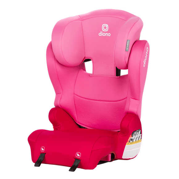 Diono Cambria 2XT Latch 2-in-1 High Back to Backless Booster Car Seat, Pink Cotton Candy