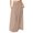 Khaki, variant on Women's Straight Midi Skirt - Solid Color, High-Quality Fabric - Versatile for Daily Outings, Spring/Summer/Fall