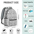 thumbnail image 6 of Paw Prints and Bones Backpack for School,Cute School Bag,Schoolbag with Adjustable Shoulder Straps & Padded Back,15.3"x11"x7.1"., 6 of 6