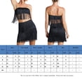thumbnail image 3 of Falda superior sin mangas para mujer Estilo sexy Borla Tubo Top Mini falda Traje de vacaciones, 3 of 7