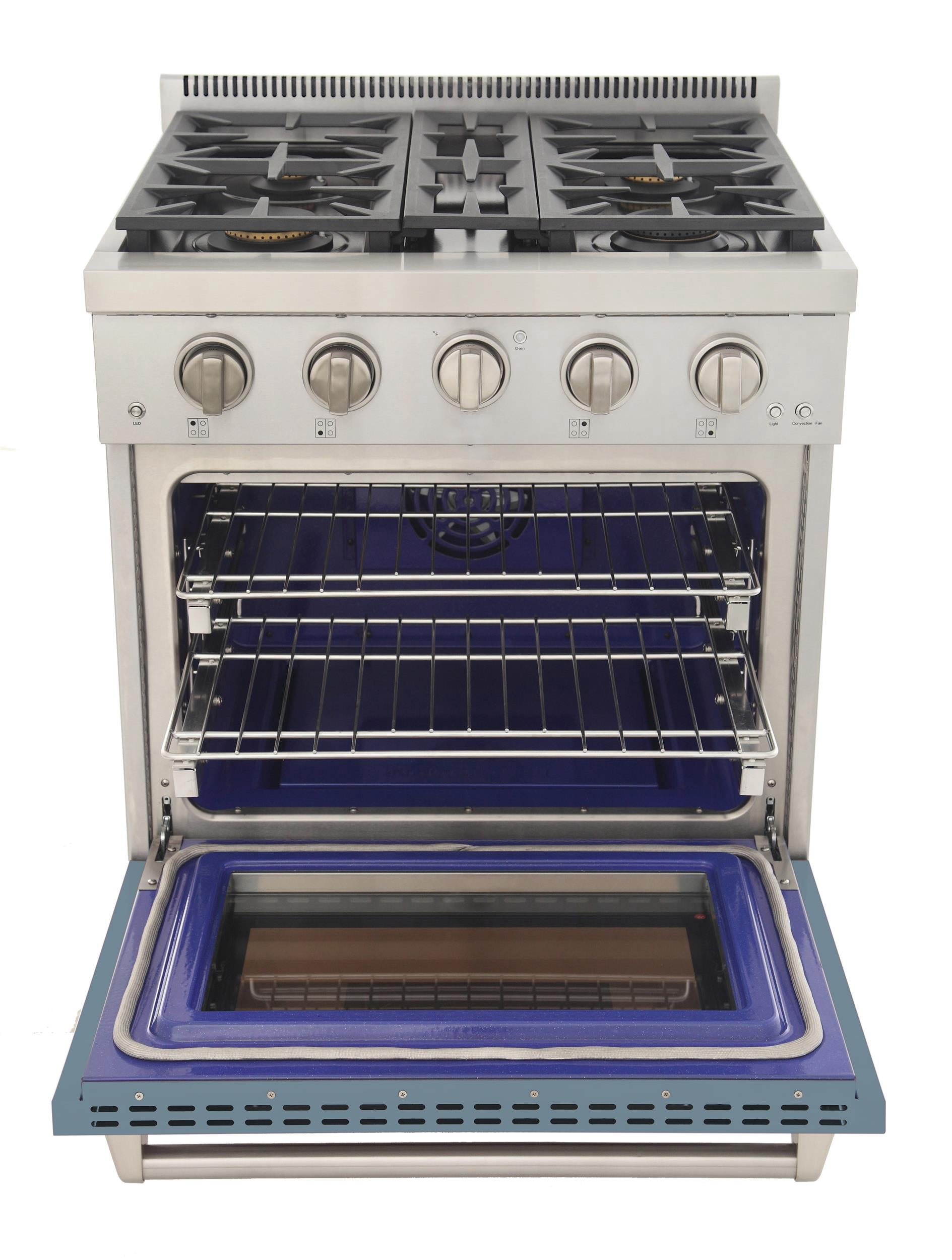Professional 30-in Propane Gas Range in Light Blue with True Simmer Burners