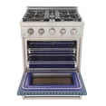 thumbnail image 4 of Professional 30-in Propane Gas Range in Light Blue with True Simmer Burners, 4 of 9