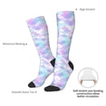 thumbnail image 4 of KLL Rainbow Scales Print Cool Socks Men's Women's Crew Socks Funny Crazy Novelty Stockings, 4 of 6