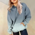 thumbnail image 2 of Staki Long Sleeve Shirts for Girls Ice Cream Hoodies for Teen Girls Cute Preppy Ice Cream Sweatshirts Pocket Oversized Long Sleeve Pullover Tops(Dusty Blue,5-6 Years), 2 of 6