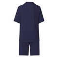 thumbnail image 2 of Kmbangi Ensemble de Shorts pour Hommes Chemise à Manches Courtes avec Shorts à Taille Élastique Tenue Décontractée d'Été, 2 of 8