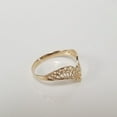 thumbnail image 4 of Gold V Filigree Ring Wedding Stack Gold plated 925 Silver ring, 4 of 5