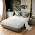 thumbnail image 5 of Manfei Farmhouse Dino Animal Twin Bedding, Countryside Camo Bedding Comforter Set, Bisque Green, Gray Reversible, 7pcs, 5 of 6