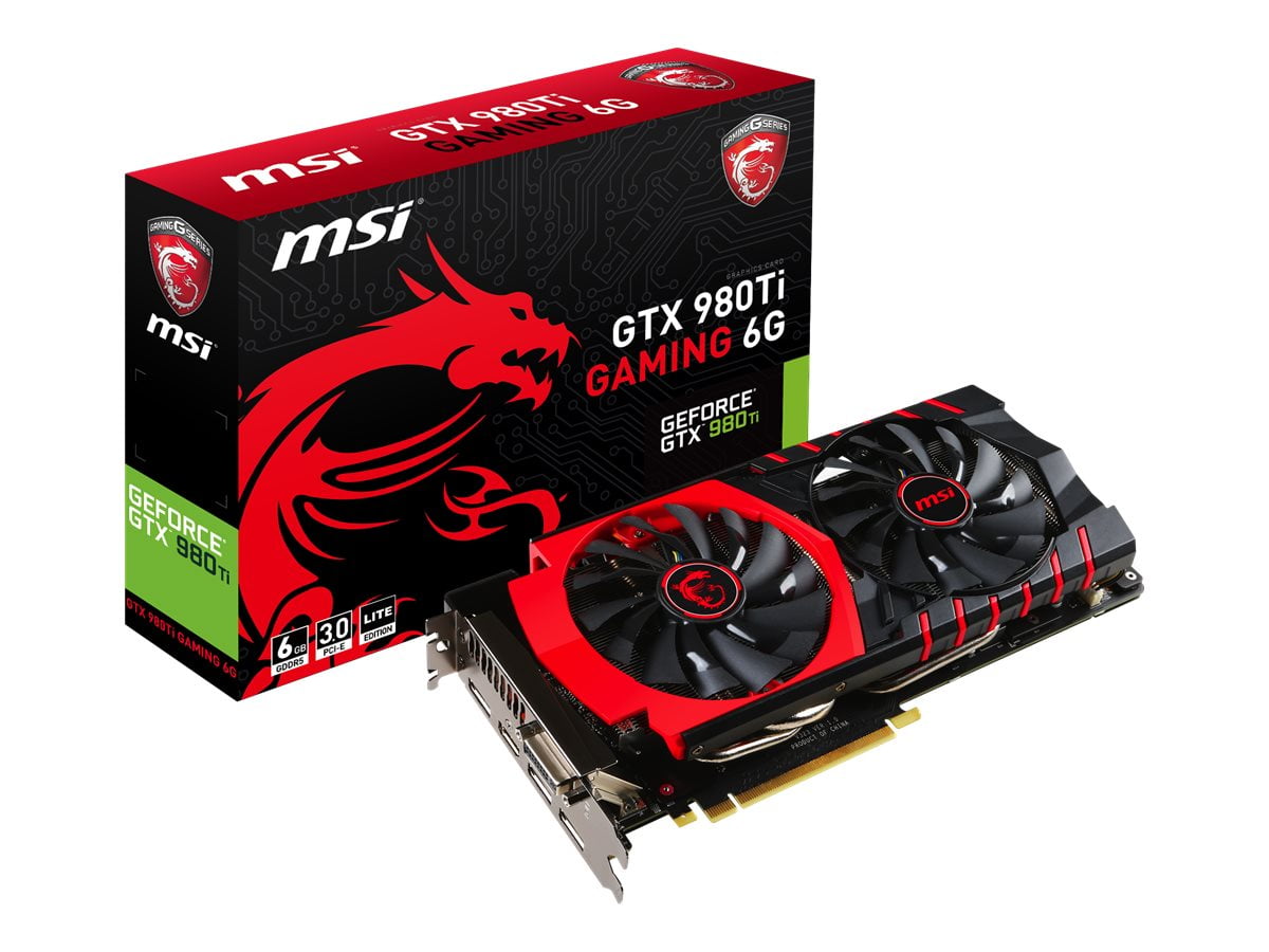 MSI GTX 980Ti GAMING 6G 箱付き MSI GeForce GTX 980TI GAMING 6G LE - Walmart.com