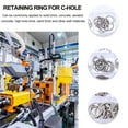 thumbnail image 5 of ROMANSENTIAL C-Clip Shaft Ring 150Pcs Silver Stainless Steel Snap Rings for Indoor and Outdoor Use, 5 of 5