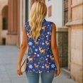 thumbnail image 5 of Uorisanigo Christmas Reindeer Vests for Women Open Front Women's Sleeveless Vest Blazer Button Down Blazer Vest Elegant Outerwear Size 4XL, 5 of 7