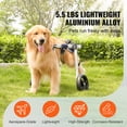 thumbnail image 2 of KFFKFF Dual-Wheel Pet Mobility Aid for Rear Legs, Light and Customizable Pet Support Device, Assists in Recovery,Pet Cart/Wheelchair for Impaired,Handicapped,Paralyzed,Rear Limb Frail Pet(Medium), 2 of 9