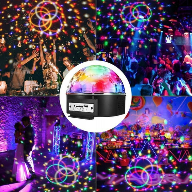 Éclairage de scène disco à LED, boule disco bluetooth, lumière de