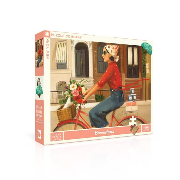 New York Puzzle Company Brownstones 1000 Piece Jigsaw Puzzle