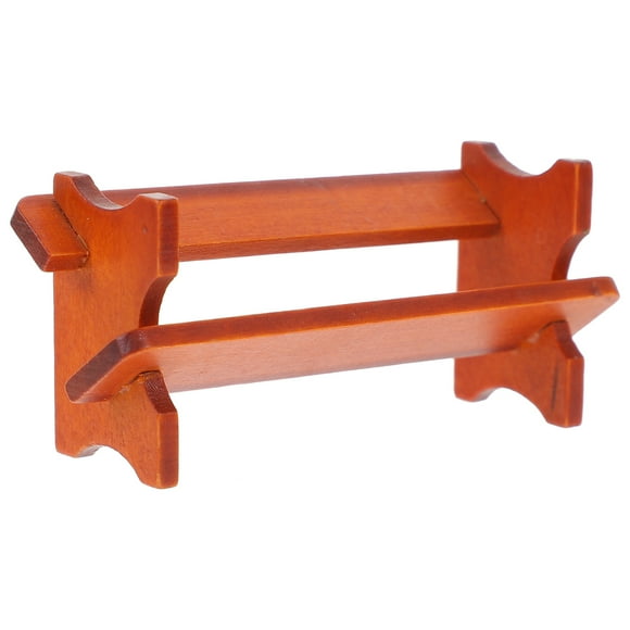 1Set Mini Bookshelf Small Wooden Bookshelf for Miniature Display and Home Decor Hobbyists