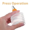 thumbnail image 3 of WEUVEB Set of 6 Clear Decorating Bottles for Cake Icing, Frosting, and Baking, Perfect for Precise and Easy Cake Decoration, 3 of 6