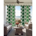 thumbnail image 6 of St. Patrick's Day Blackout Curtains for Bedroom Living Room Darkening Curtains 90 Inch Green Shamrock Irish Lucky Leaves Black Out Window Curtain Privacy Window Treatment Grommet Drapes 52"x90"x2, 6 of 9