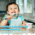 thumbnail image 3 of 6pcs/Set Silicone Spoon  Baby Spoon For Infant Dentistry  Firmly Held In The First Stage  Ergonomic Automatic Feeding Design, 3 of 8