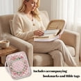 thumbnail image 3 of ZUXONGSY Pink Cross Lily Print Bible Cover for Women Quilted Bible Bag Large ChuZU Bag with Handle Christian Gift for Daily Use, 3 of 7