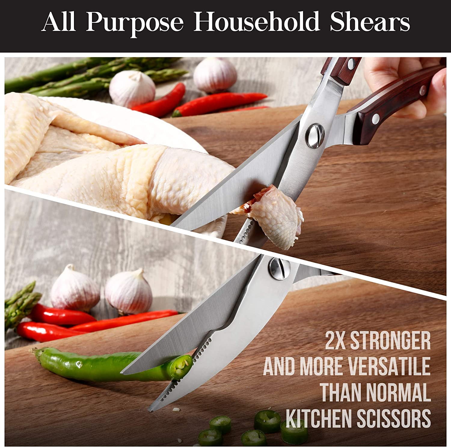 11-Piece Premium Black Kitchen Knife Set with Knife Block & Dual Knife  Sharpener | Master Maison German Stainless Steel Knives | Professional  Butcher