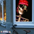 thumbnail image 5 of PMU Window Poster Halloween Peppy The Pirate Skull Decoration Reusable 34.5in x 60in Backlit Poster (1/pkg) Pkg/1, 5 of 7