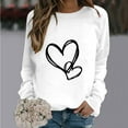 thumbnail image 2 of Kaemgyyd Womens Crew Neck Sweatshirts Casual Loose Long Sleeve Tops Fashion Lightweight Print Pullover, 2 of 4