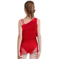 thumbnail image 2 of vastwit Robe de Danse Latine à Franges pour Filles, Justaucorps de Performance Jazz Tango à Pampilles, Justaucorps de Gymnastique Rouge 16, 2 of 6