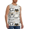 thumbnail image 2 of Fotbe Men's Funny Animals Series Print Men's Sleeveless Muscle Tank Tops Casual T-Shirts for Gym Workout Beach-3X-Large, 2 of 8