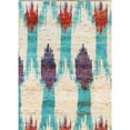 thumbnail image 4 of Pasargad Home 8' x 10' Hand-Knotted Sari Silk Ivory/Multi Rug - All Ages, Indoors, 4 of 4