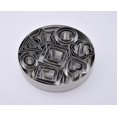 thumbnail image 2 of Mini Cookie Cutter set24 Pieces Metal Fondant Cutters3 Hearts Shape, 3 Stars Shape, 3 Flowers Shape and 15 Geometric Shape - -, 2 of 4