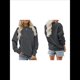 thumbnail image 3 of Sudaderas Informales de Cuello Redondo para Mujer, Camisetas de Larga y Corte Holgado para Otoño. Gris Oscuro XL, 3 of 6