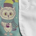 thumbnail image 4 of Owl Print Microwave Oven Cover, New Year Winter Themed Pattern with Bird Snowflakes and Branches, Water Resistant Organizer with Pockets for Kitchen, 36" x 12", Seafoam Multicolor, by Ambesonne, 4 of 4