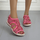 thumbnail image 5 of 2023 Sandalias deportivas de moda para mujer, zapatos planos de playa para exteriores, cómodos, con punta redonda, transpirables, de talla grande, ligeros e informales para mujer, 5 of 5