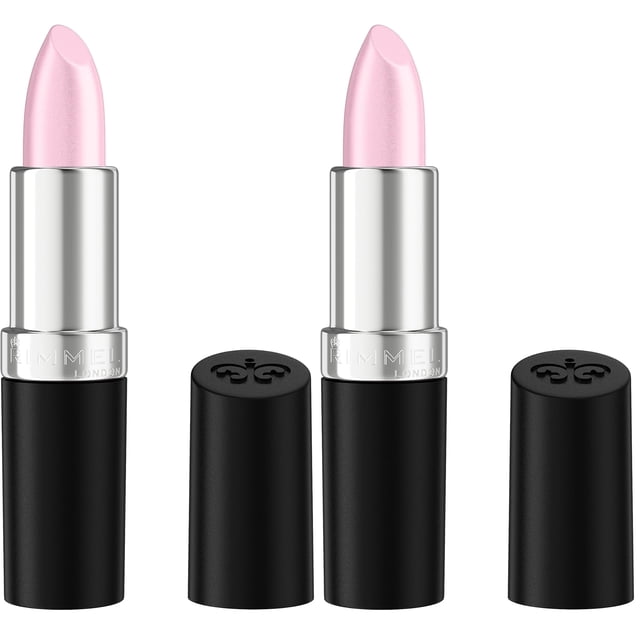 Labial Rimmel Lasting Finish 002 Candy Paquete de 2