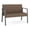 Castillo Quarry, variant on Waterfall Reception Waiting Room Loveseat / Charcoal Steel / Light Gray