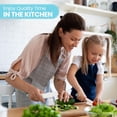 thumbnail image 6 of LibMal Zulay 3-Piece Kids Knife Set for Real Cooking & Baking - Toddler Knives for Cutting Fruits, Veggies, & Cake - Children’s Montessori Knife with Serrated Edges - Safe & Fun Lettuce Knife (Blue), 6 of 8