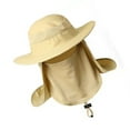 thumbnail image 2 of Sombrero boonie para hombre, sombrero de sol de secado rápido, transpirable, nailon, malla, velo desmontable, sombrero de protección solar para pesca al aire, 2 of 8