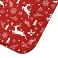 thumbnail image 5 of Red Christmas Reindeer and Snowflake Pattern Dish Drying Mat for Kitchen 1 Pack, Ultra Absorbent Microfiber Dishes Drainer Mats,16x18in(41x46cm), 5 of 6