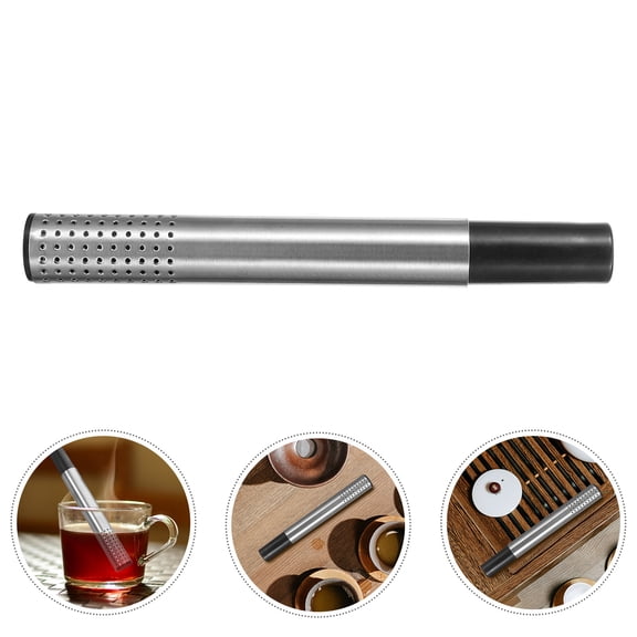 CRAFTHROU Mesh Tea Infuser Stick Silver Stainless Steel 1Set Coffee Filtering