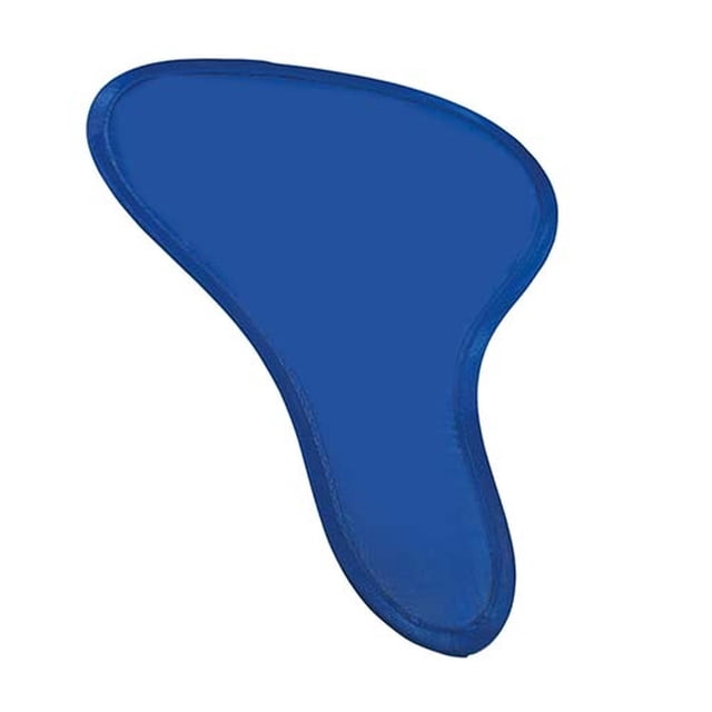 Abanico promocional plegable con elástico de cierre-SEAT azul 22.7 x 32.7