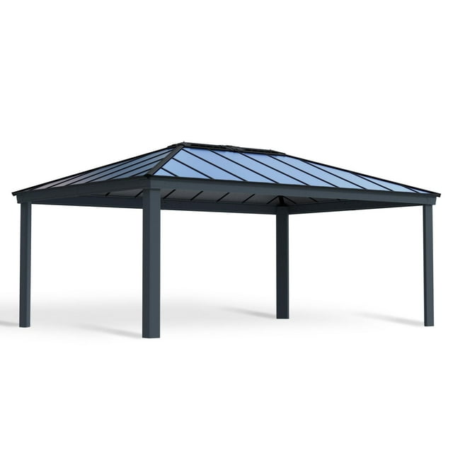 CANOPIA by PALRAM Dallas Ensemble de gazebo 14 pi x 20 pi - Gris