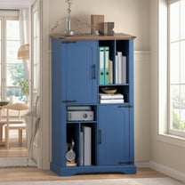 Vabches Large Record Player Stand, FarmhouseTurntable Stand Table Holds Up To 400 Albums, Vinyl Record Storage Cabinet for Living Room, Office