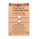 thumbnail image 1 of Pulsera tejida en forma de corazón de colores para el primer día de clases, pulsera tejida para el primer día de kínder, 1 of 1