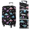thumbnail image 5 of Black Cartoon Dinosaurs Eggs Stars Pattern Luggage Cover Fashion Suitcase Cover Baggage Covers Fit 25-28 Inch Luggage (Go Travel), 5 of 5