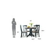 thumbnail image 5 of Homestyles Bishop Wood 5 Piece Dining Set in Black, 5 of 5