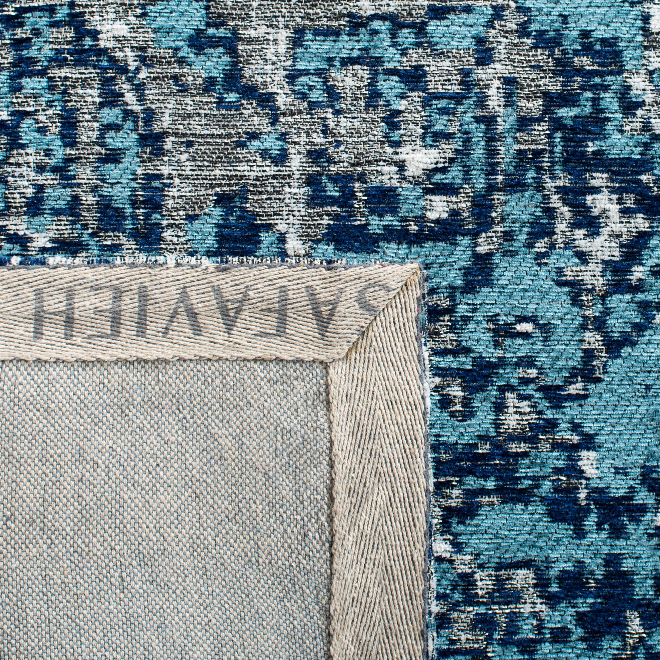 SAFAVIEH Classic Vintage Giuseppe Overdyed Area Rug, Blue/Ivory, 5' x 8'