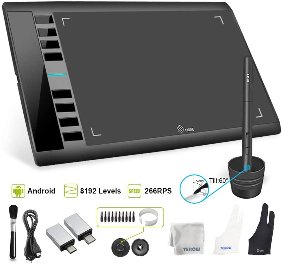 Graphics Tablet M708 UGEE Android Supported 10 x 6 inch Large Active ...